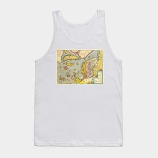 Ancient European Map Tank Top